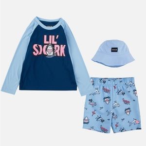 Hurley Bathing Suit Rashguard & Hat